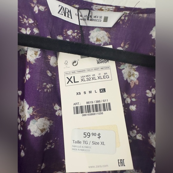 Women’s Zara Babydoll Dress - size: XL - Picture 4 of 6